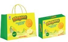 Bánh cracker kẹp kem ELEGANT dưa lưới 300g