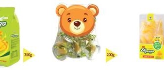 Kẹo dẻo cốt trái cây bóc vỏ vị xoài